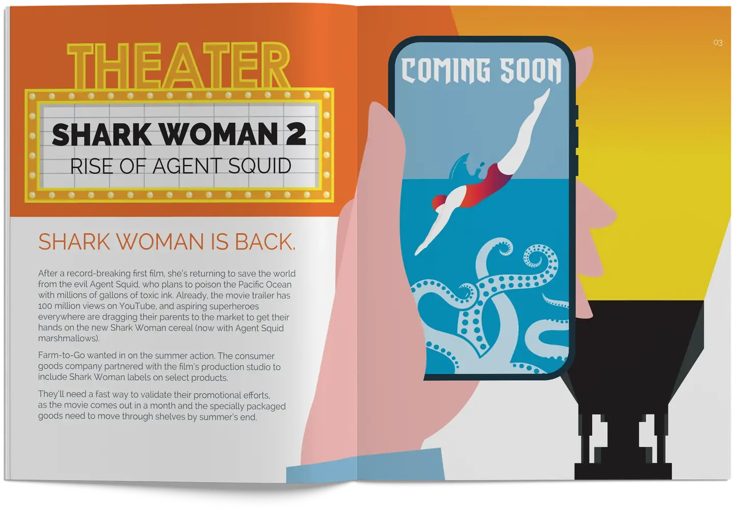 Shark Woman 2 theater spread