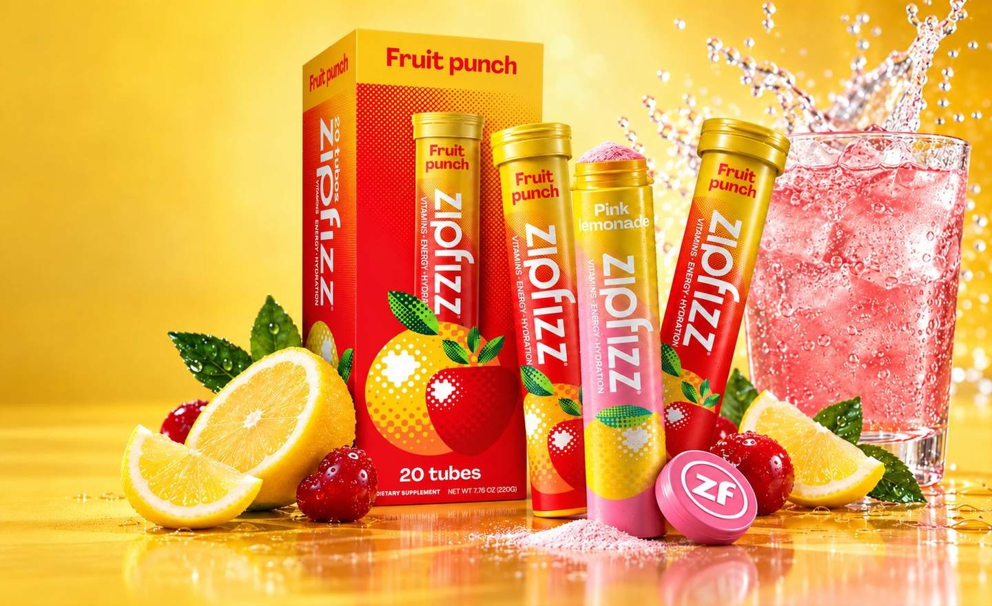 Zipfizz carton and tubes