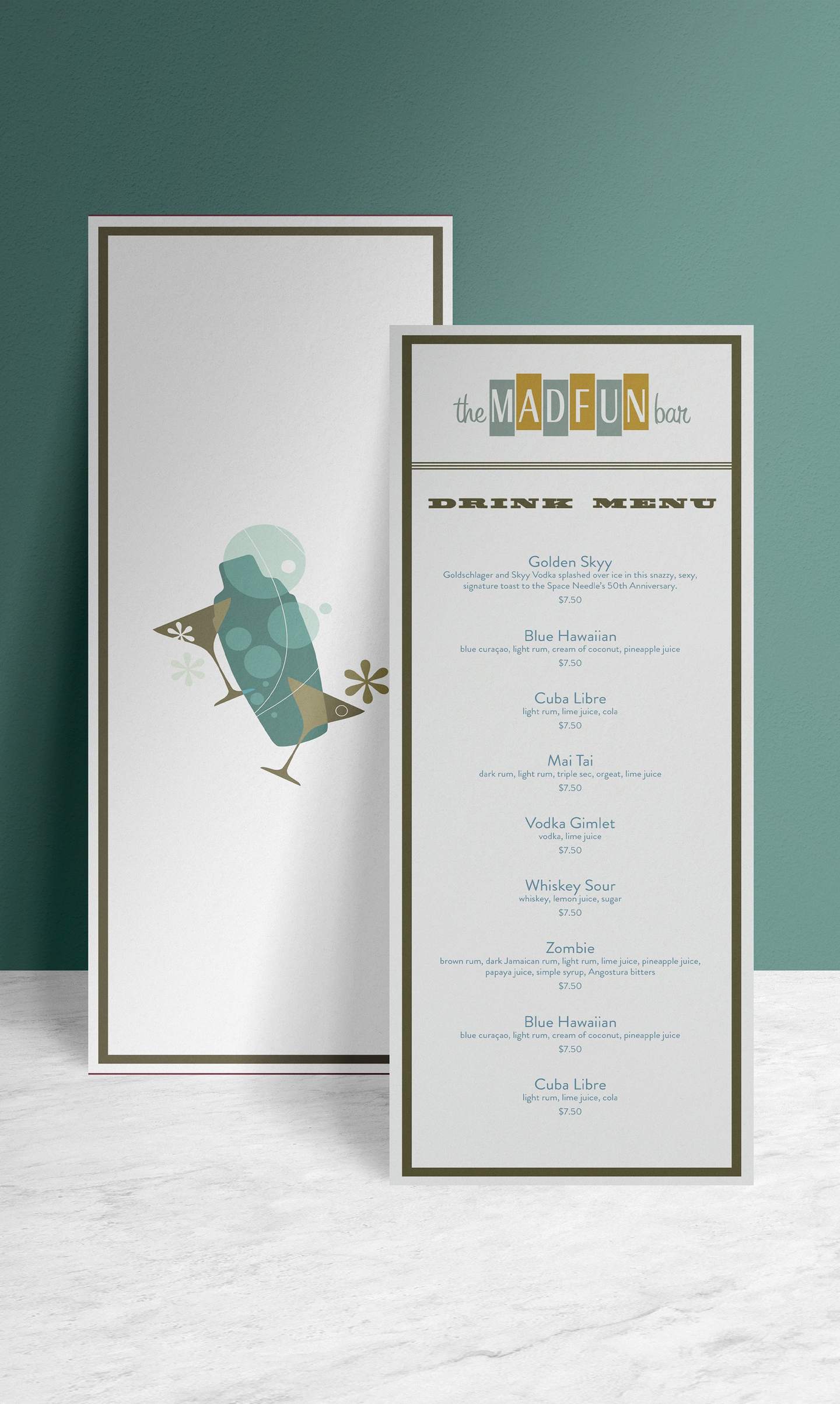 Space Needle menu
