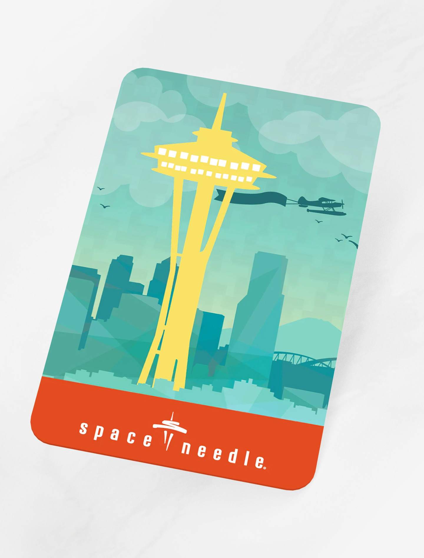 Gift card with the Needle and skyline