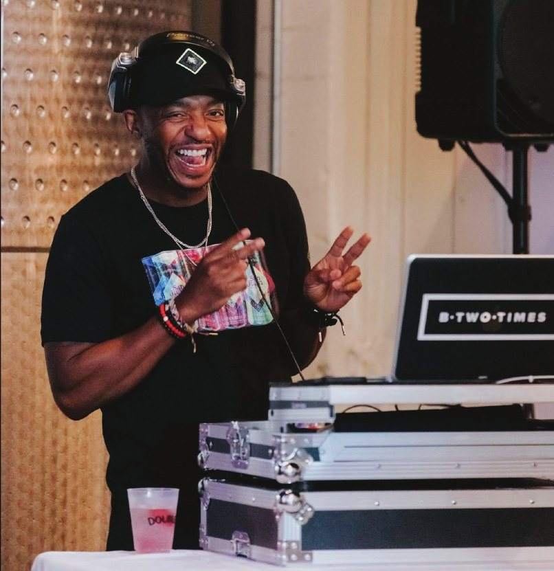 DJ in a Double Vision shirt