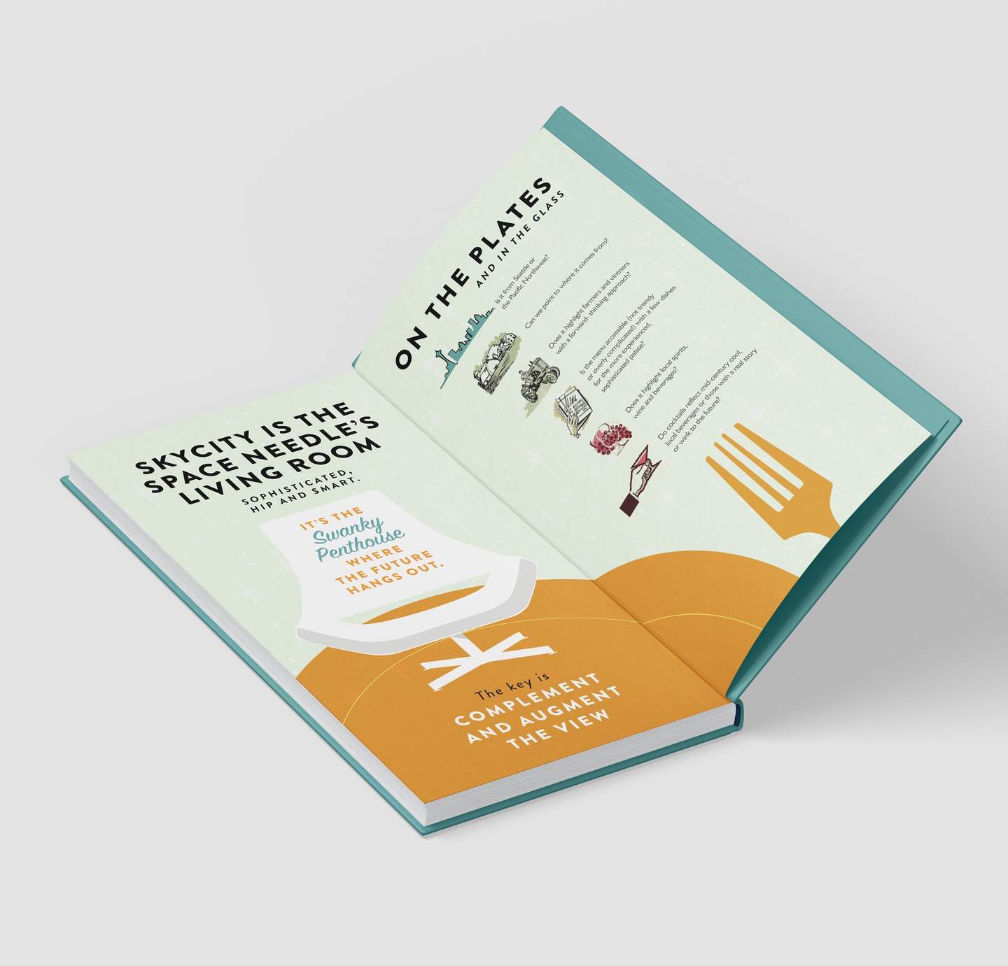 Book spread on SkyCity