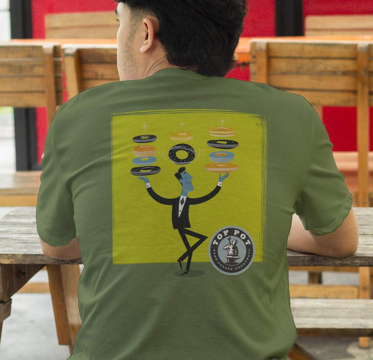 Juggler tee back print