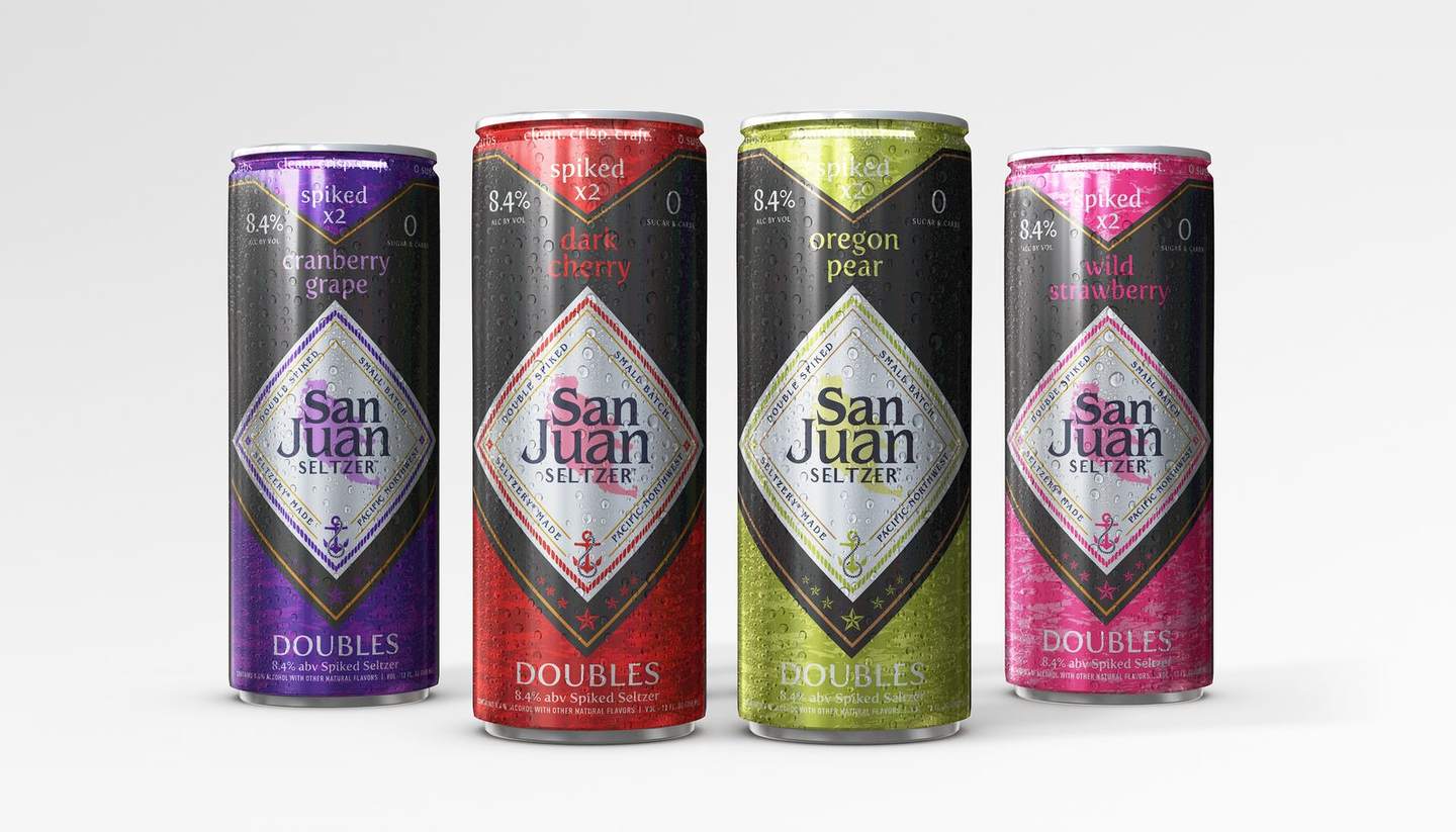 Four Doubles cans in the second flavor set