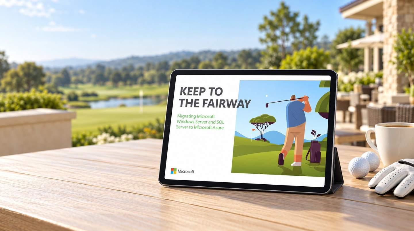 Keep to the Fairway eBook on a tablet