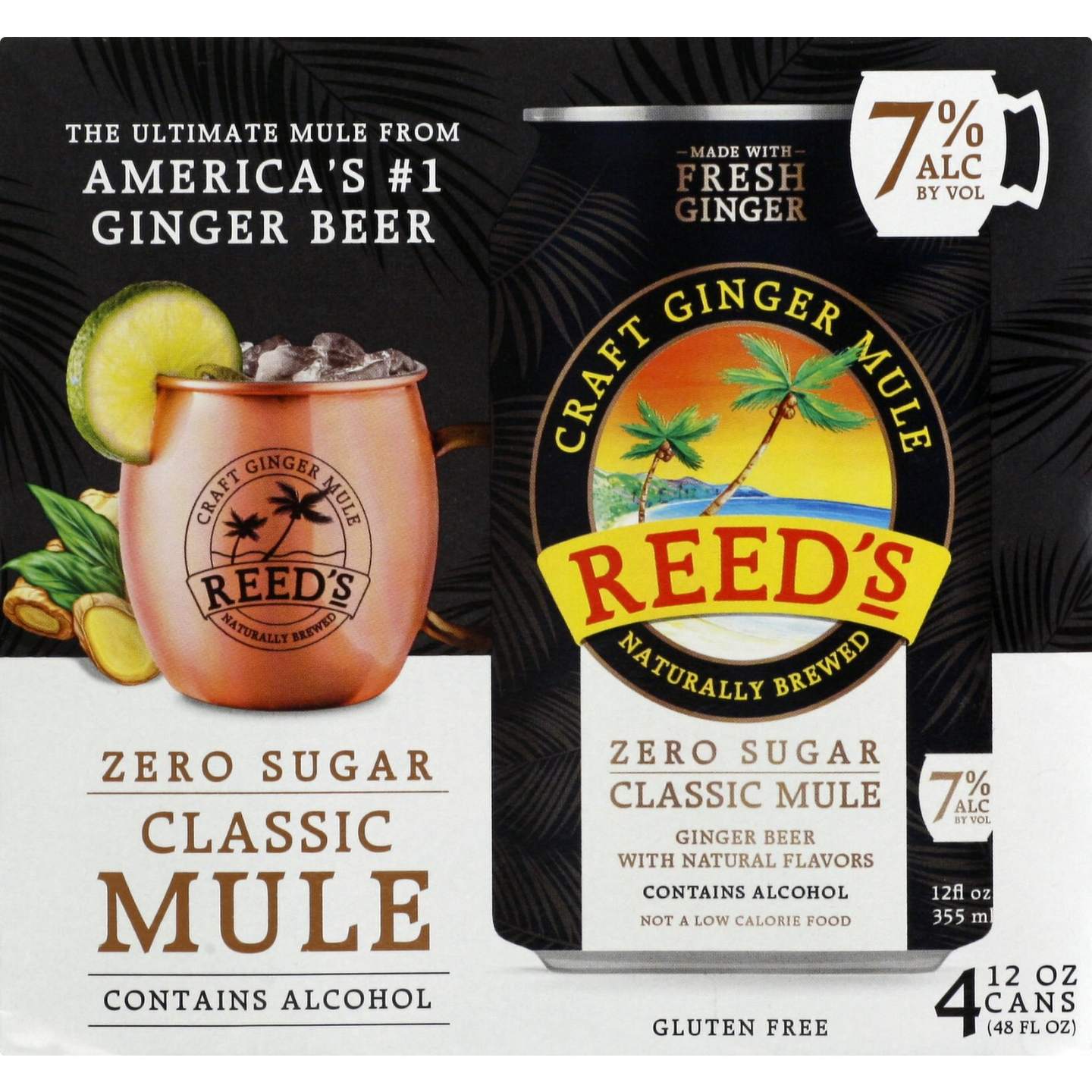 Zero Sugar Classic Mule 4 pack front