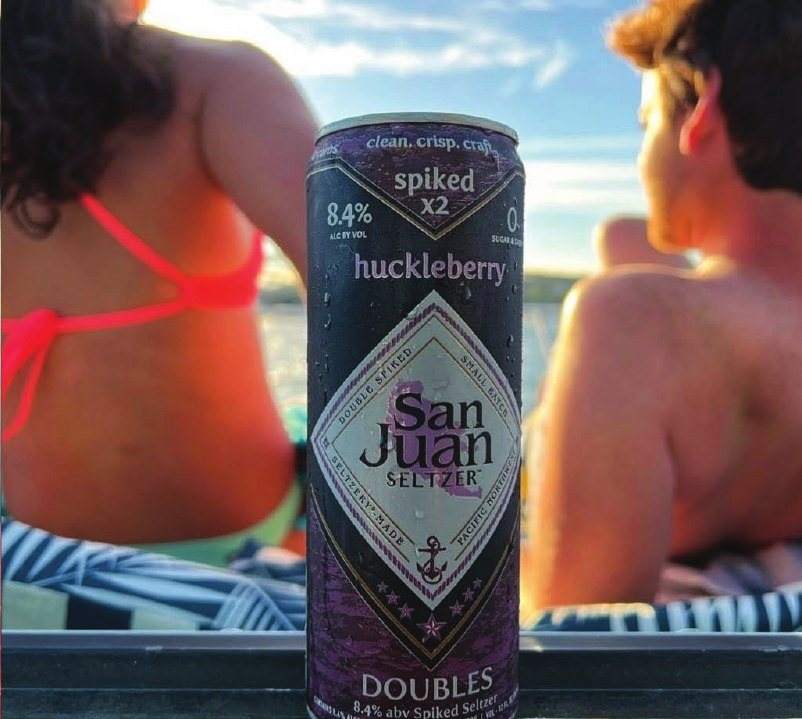 Huckleberry can at the lake