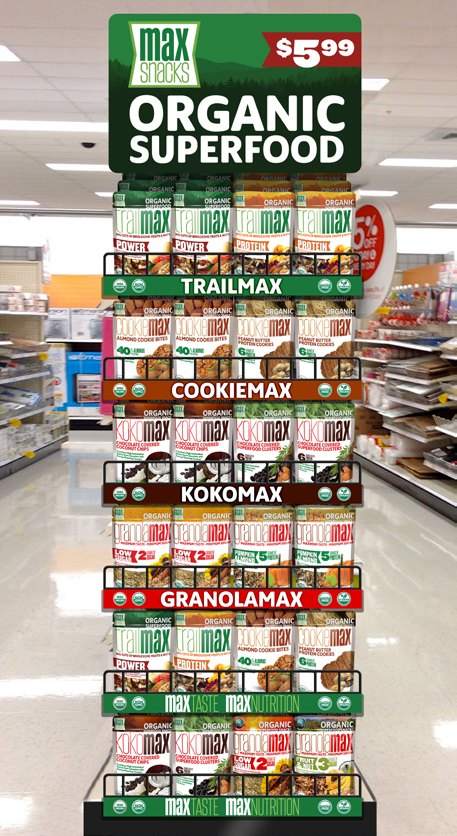 Max Snacks floor rack